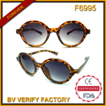 F6995 Demi Round Sunglass plástico para mulheres